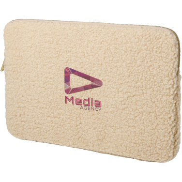 Logo trade promotional items image of: Bear 13" GRS recycled sherpa laptop sleeve 2L